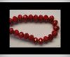 Faceted Glass Beads-4mm-Wine-Red