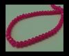 Faceted Glass Beads-6mm-Neon Pink