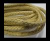 Fine Braided Nappa Leather Cords-6mm-LATTE