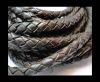 Fine Braided Nappa Leather Cords-8mm-DI PB 11 vintage dark brown