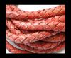 Fine Braided Nappa Leather Cords-8mm-DI PB 34 vintage red closer