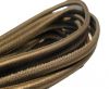 Round stitched nappa leather cord Bronze-4mm