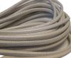 Round stitched nappa leather cord White-4mm