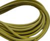 Round stitched nappa leather cord -4mm-yellow