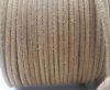 Round stitched nappa leather cord SE Hairy Natural-6mm