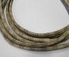 Round stitched nappa leather cord Snake-style-Version2-Cream-4mm