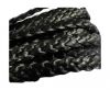 Flat Braided Nappa Cords 12mm-BLACK