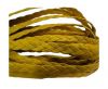 Flat Braided Nappa Leather Cords 6mm Yellow
