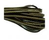Flat Leather Italian Cord With Thick Stitch-5mm-Brown