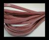 Flat Italian Nappa Leather Snake Style 5MM - pink