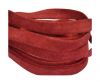 Flat Suede Leather-10mm-Red