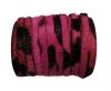 Hair-On-Flat Leather-Fuchsia Zebra Print-10MM