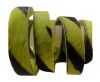 Hair-On-Flat Leather-Grass Green Zebra Print-10MM