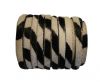 Hair-On Flat Leather-Zebra-5MM