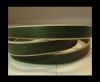 Flat Leather- Natural Edges -Hunter Green-10mm