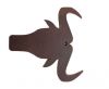 KC-Key Cord Buffalo Heads 7cm - Dark Brown