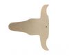 KC-Key Cord Buffalo Heads 7cm - Natural