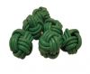 Leather Beads -8mm-Sea Green