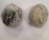 Rabbit Fur Pom Pom-Light Grey-10cms