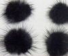 Mink Pom Pom Black