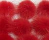 Mink Pom Pom Red