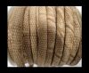 faux nappa leather 4mm Snake-Crocodile-Style-Brown