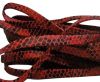 Nappa Leather Flat -5mm-Snake Style Red