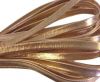 Nappa Leather Flat -rose gold metallic-5mm