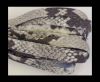 Real Nappa Leather Flat-10MM-Snake style-white-brown