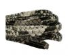 Real nappa leather stitched - 5mm - Snake Style - Phyton Rock