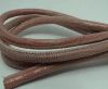 Real Round Nappa Leather cords - Lizard Prints -Salmon Lizard- 6