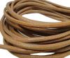 Real Round Nappa Leather cords-Lizard Prints-Orange Lizard- 4mm