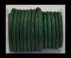 Round Leather Cord - Vintage Green-5mm