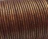 Round Leather Cord  - Copper - 1mm