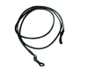 Round Leather Glass Hangers - 3mm -BLACK