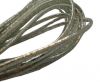 Round stitched nappa leather cord 3mm-Python Platinum