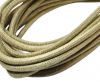 Round stitched nappa leather cord 4mm-Lizard Light Send Paill. Transp