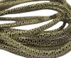 Round stitched nappa leather cord Lizard-Style -Raza Beige-4mm