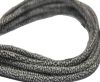 Round stitched nappa leather cord Lizard-Style -Raza Grey white-4mm