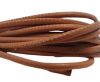 Round stitched nappa leather cord Mild Pink-2,5mm