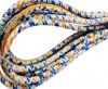 Round stitched nappa leather cord Scotish Print 1-4mm