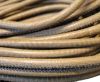 Round stitched nappa leather cord Snake-style-Light Brown-4mm