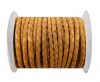 Round Braided Leather Cord SE/B/712-Camel - 4mm