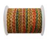 Round Braided Leather Cord SE/DM/02-Sunrise - 4mm