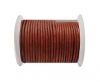 Round Leather Cord SE/R/Matt Finish-Red - 3mm