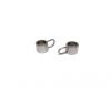 Stainless steel part for leather SSP-54 - 4mm MATT