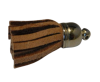 Tussels-Suede-Silver Caps-Light Coffee-30mm