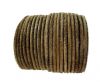 Round Hairy Leather -3mm-Vintage Brown