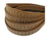 Vintage Style Flat Leather-Fish Style-14mm-Light Brown