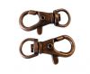 Zamak Lanyard Clasp-FI-7031-40mm-Antique COPPER